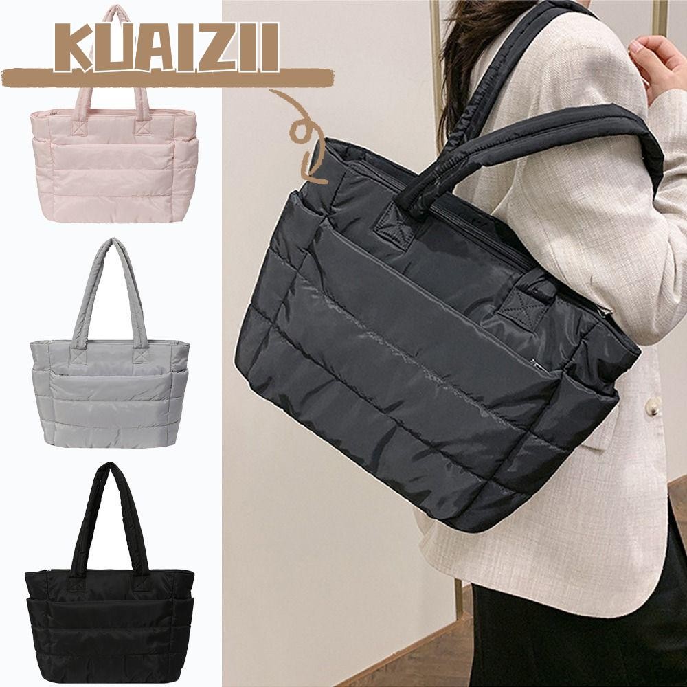 Kuaizii กระเป๋าถือผู้หญิง,ขนาดใหญ่ความจุหลายกระเป๋า Tote Bag,อเนกประสงค์ Casual Mom Bag สําหรับการเดินทางทํางาน Beach Gym Store
