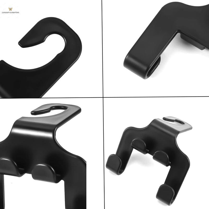 Cod Car Seat Headrest Hook Hanger Black Storage Organizer Universal สําหรับกระเป๋าถือกระเป๋า Coat Fit Universal Vehicle Car Holder ใหม่