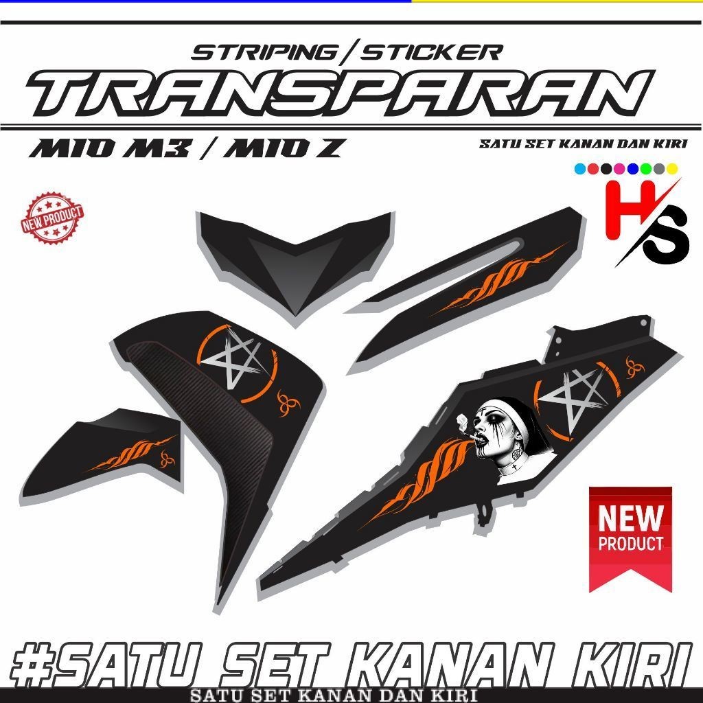 / สติ๊กเกอร์แถบลู่วิ่งสําหรับ YAMAHA MIO M3/MIO Z MOTORCYCLE ใหม่ MOTIF VARIATION DIESEL A10