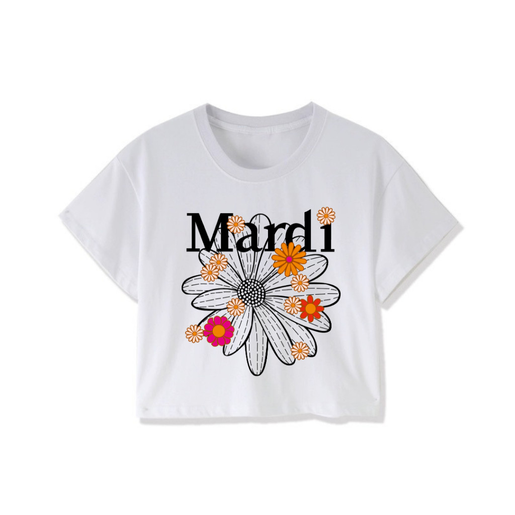 พร้อมส่งเสื้อครอป ผู้หญิง น่ารักๆ ผ้าCOTTON100% รูปที่ 4
