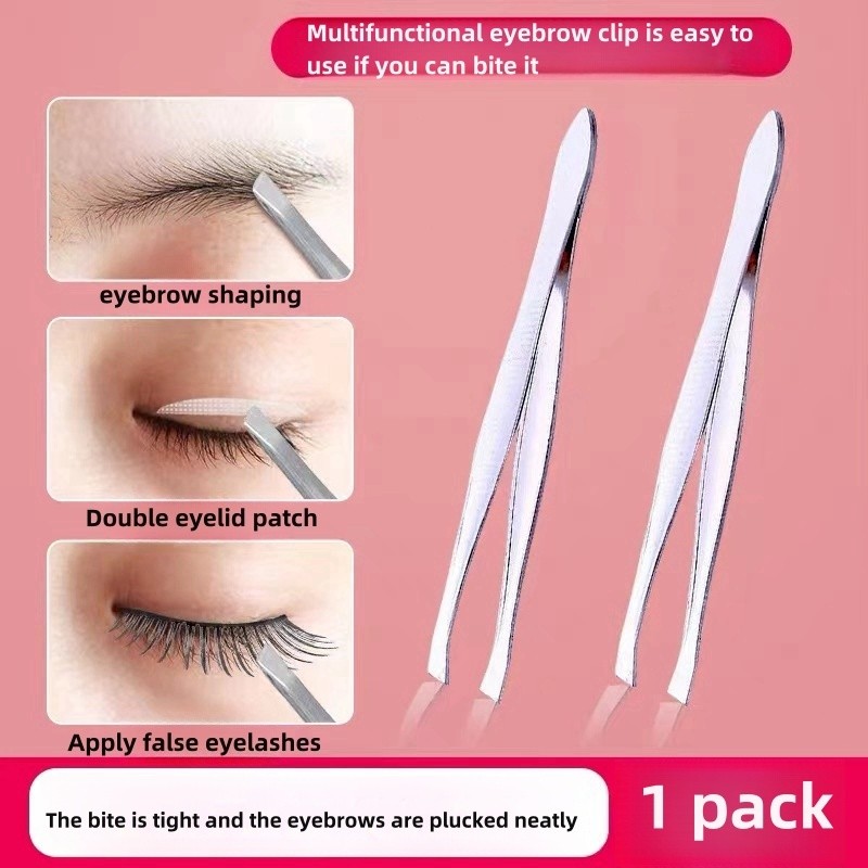 ส่งจาก 🇹🇭  🎀 CHICLASHES 👁️ แผ่นแปะตาสองชั้น แหนบติดขนตา แหนบดึงขน แหนบถอนขน แต่งติดขนตา ตัวช่วยตาคม