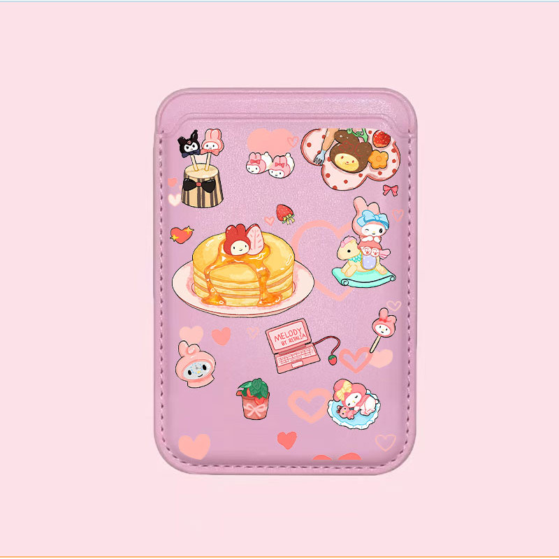 ขนม ins สไตล์รูปแบบผู้ถือบัตรสําหรับ iPhone17 17pro 16pro16prmax 15pro 15promax 14 14promax 14pro