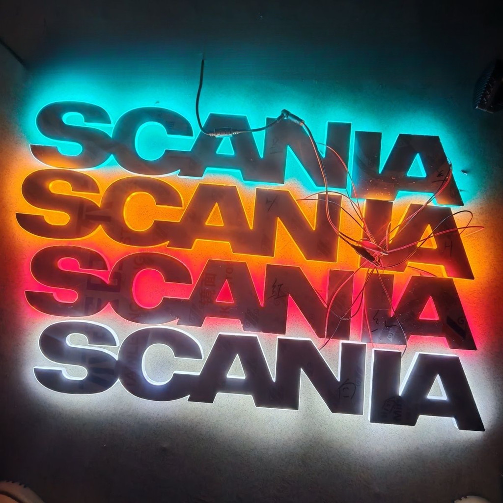 Scania luminous letter signs, G440, G480 truck luminous letter signs, truck warning lights, multi-co