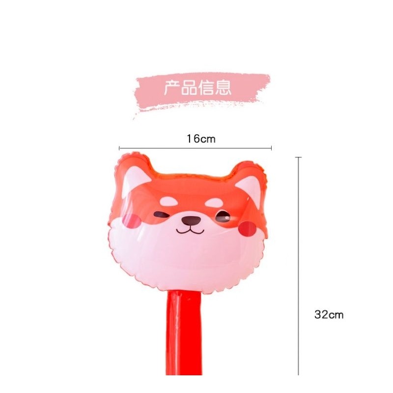 ค้อนตุ๊กตาเป่าลม มีกระดิ่งด้านใน สุ่มลาย - รูปที่ 3