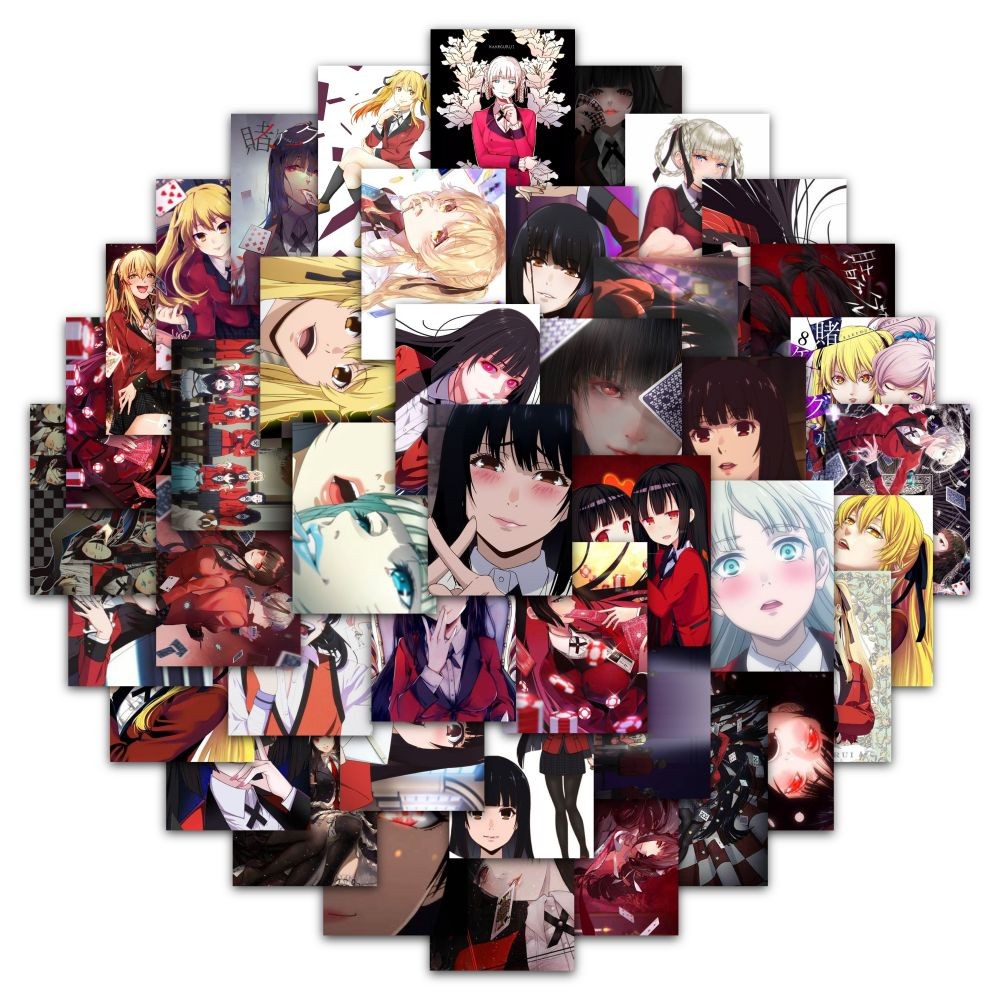 สติ๊กเกอร์ Kakegurui กันน้ํา 63 ชิ้น - สติ๊กเกอร์การพนันสุดเท่สําหรับผู้ที่ชื่นชอบของมังงะ