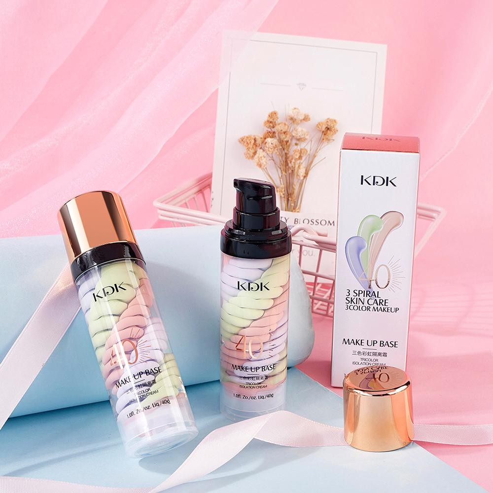 Kdk Tri-Color Bird Poop Isolating Cream คอนซีลเลอร์ 3-in-1 รูขุมขนธรรมชาติฐานสีที่มองไม่เห็น T9v6