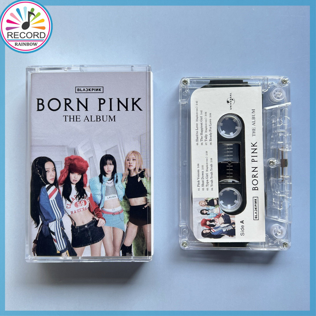 BLACKPINK Born Pink Cassette Tape The Album jisoo jennie rose lisa Cassette Tape [ปิดผนึก] ล่าสุด