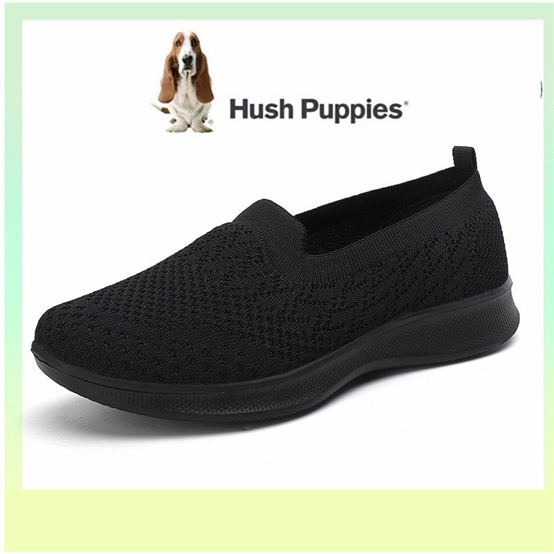 HUSH PUPPIES Hush Puppys รองเท้าผู้หญิงรองเท้าแบนผู้หญิงเกาหลี Hush Puppy รองเท้าผู้หญิงกีฬารองเท้าผ