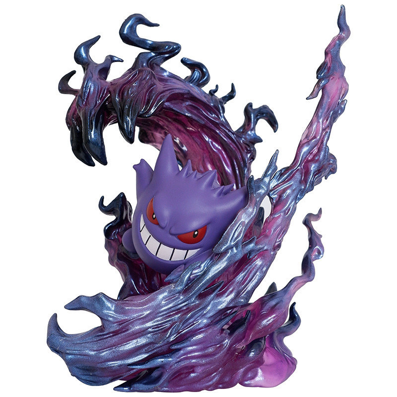 Gengar รูป Pokemon Pokemon Pokemon Pokemon กล่องอะนิเมะ Pokemon รูปปั้นเครื่องประดับ