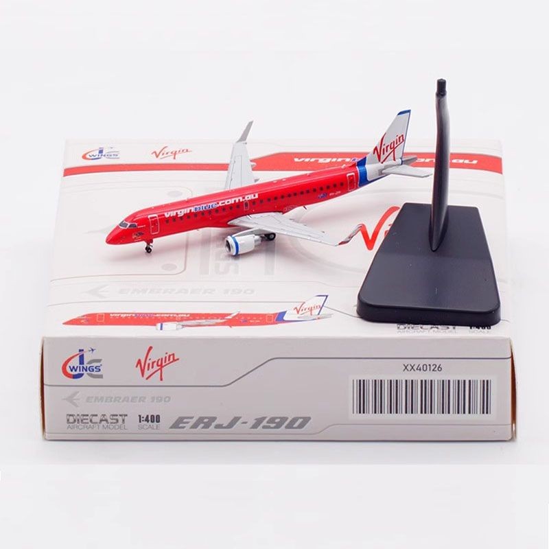 1: 400 JC Wings Alloy Airliner รุ่น Virgin Blue Airlines ERJ-190AR VH-ZPI