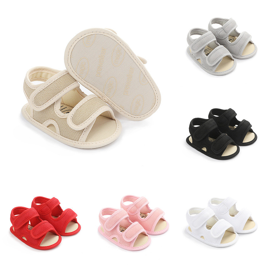 รองเท้าแตะเด็กฤดูร้อน 0-18 เดือน Soft Sole First Walkers ลื่น Unisex