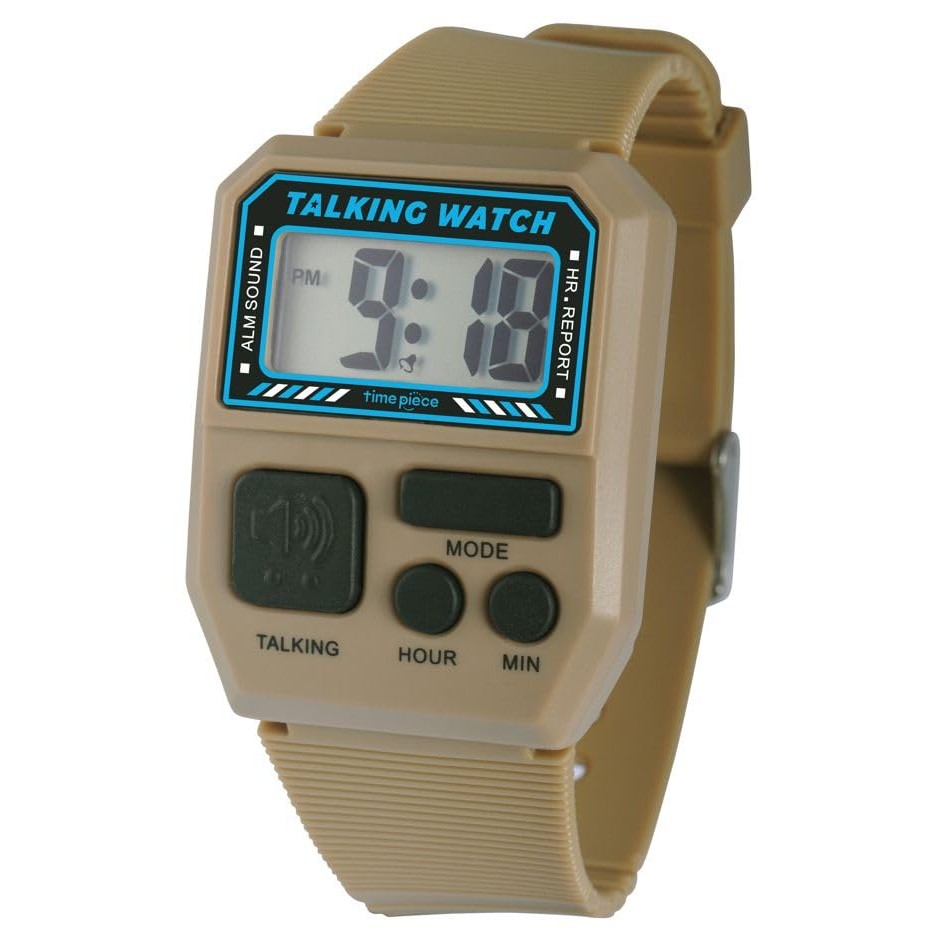 Timepiece Talking Watch Voice Clock TPW101T-KH Khaki