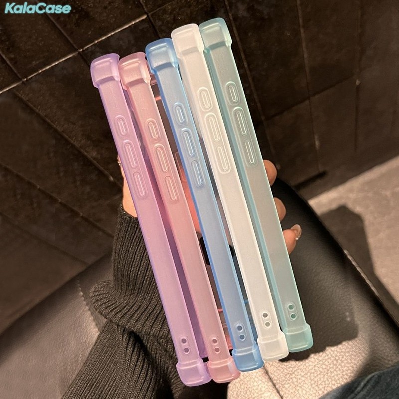 กรณีแม่เหล็กสําหรับ OPPO A6 Pro A5 A5X A5i Reno 14 14F 10 Pro Plus ค้นหา X9 Pro เคสโทรศัพท์ Simple Frosted Dopmine Candy สีถุงลมนิรภัย Anti Fall กันกระแทกปลอกอ่อนกรณีปกหลัง - รูปที่ 6