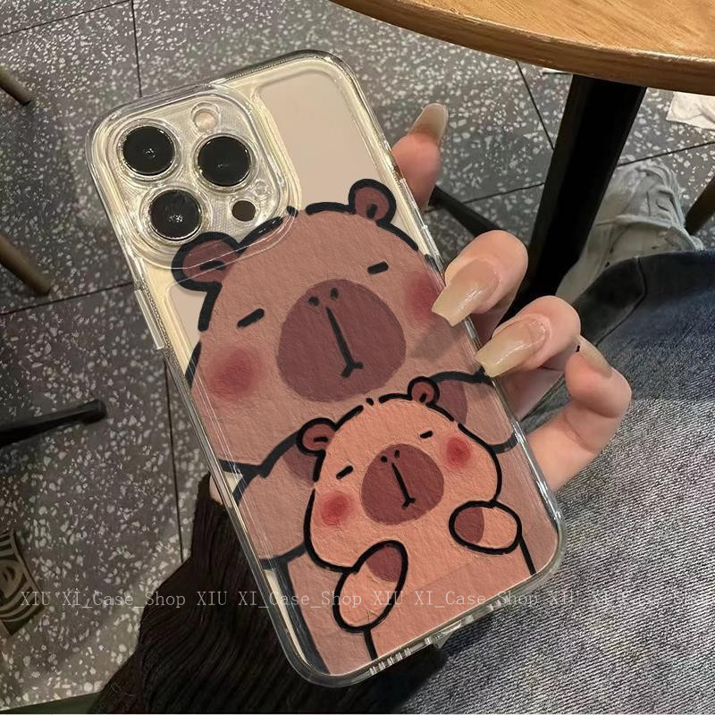 🍂Cloud🍂เข้ากันได้ เคส ที่รองรับ เคส iPhone 15 เคส iphone 16 PRO MAX 15 PRO 14 PRO MAX 13 PRO MAX 11 