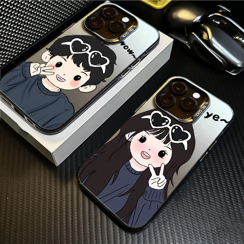 คู่น่ารักเคสโทรศัพท์สําหรับRealme 11 C25 หมายเหตุ 60 50 C71 C11 C55 C53 C35 C25Y C67 C63 C65 C15 5i C21 C51 C17 8i 6i 7i C20 5S C30 ฝาครอบNarzo C33