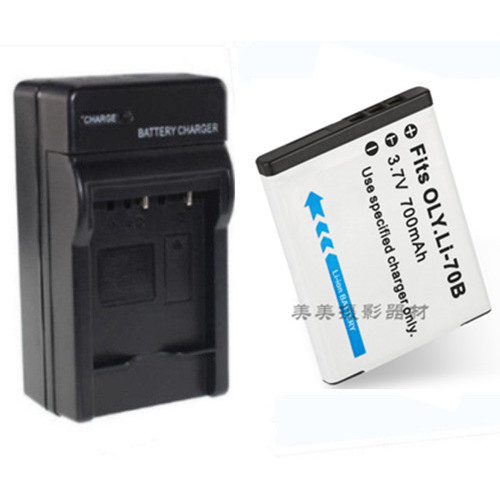 เหมาะสําหรับกล้อง Olympus LI-70B เครื่องชาร์จแบตเตอรี่ LI70B FE5040 4040 X940 D745