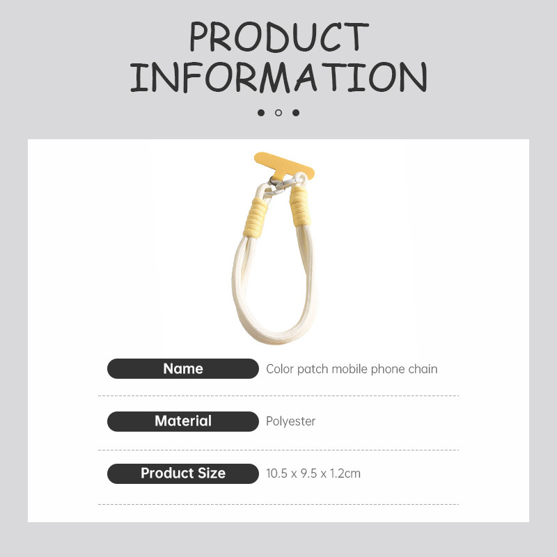 สายจับโทรศัพท์ สายคล้องมือ ins โทรศัพท์เชือกเส้นเล็ก macaron สี lanyard สั้นหูฟังเชือกสั้นสายเชือกแขวนคอคอ รูปที่ 7