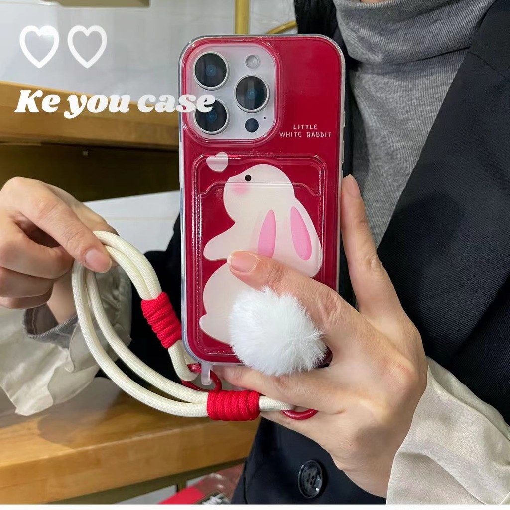 Kb307สำหรับ Samsung S25อัลตร้า s24fe S S20 s21fe A16 A54 A35 A25 A24 A13 A12 A04E A06กรณีป้องกันการล่มสลายเชือกเส้นเล็กแฟชั่นที่เรียบง่ายการ์ตูนน่ารักสาวโทรศัพท์เคส