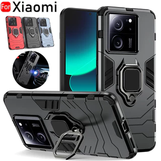 กันกระแทก Matte แหวนสําหรับ Xiaomi 13T Pro Ultra Kickstand สําหรับ Xiaomi 13 12T 12 11T 11 10 14 Pro Ultra Lite กรณี