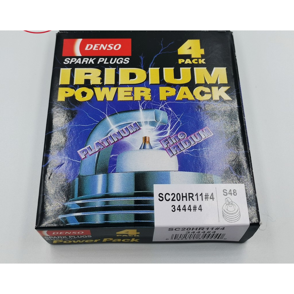 แท้!!! หัวเทียน DENSO อิริเดียม สำหรับ ALTIS 2010-  , MARCH ,  TIDA , YARIS (1.2)  เบอร์SC20HR11 #34