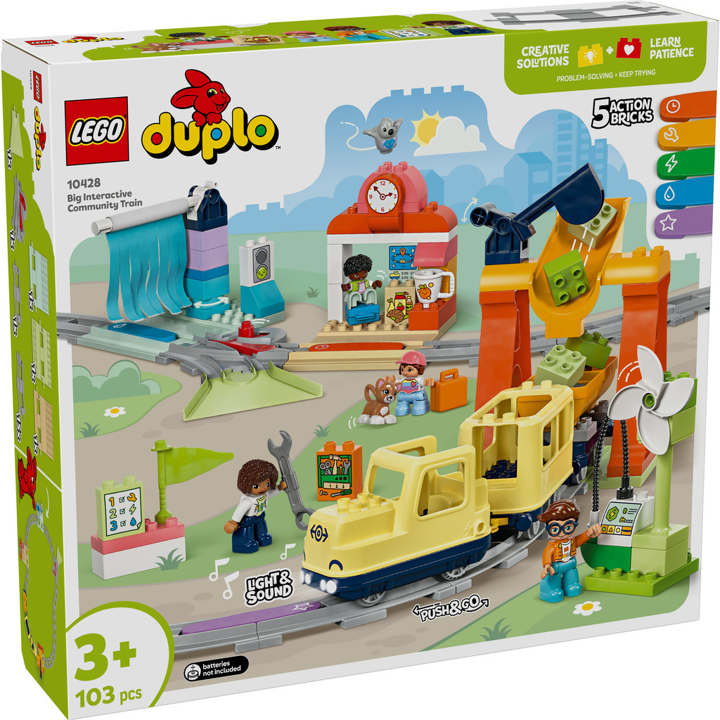 LEGO 10428 Big Interactive Community Train (103 Pieces) (DUPLO) [Brick MOM]