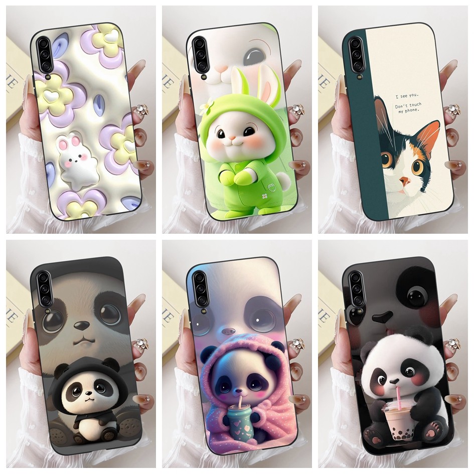 สําหรับ Samsung Galaxy A90 5G กรณี SM-A908B SM-A908N SM-A908Q 90 ซิลิโคนน่ารักการ์ตูนกระต่าย Panda ป