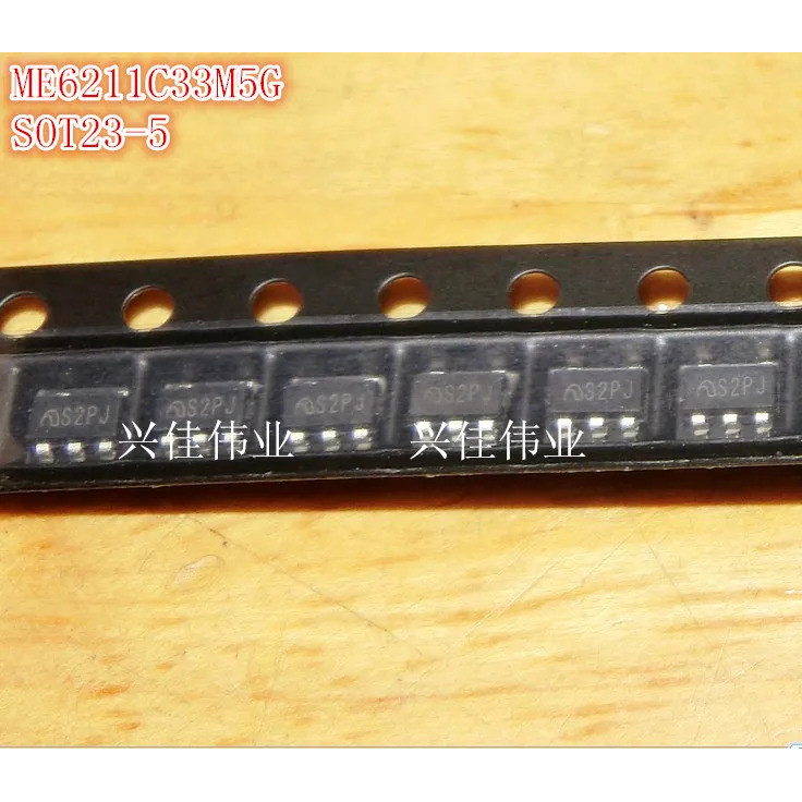 50PCS-200PCS ใหม่ ME6211C33M5G ME6211-3.3V SOT23-5 Regulator Silkscreen: S2** P0MU