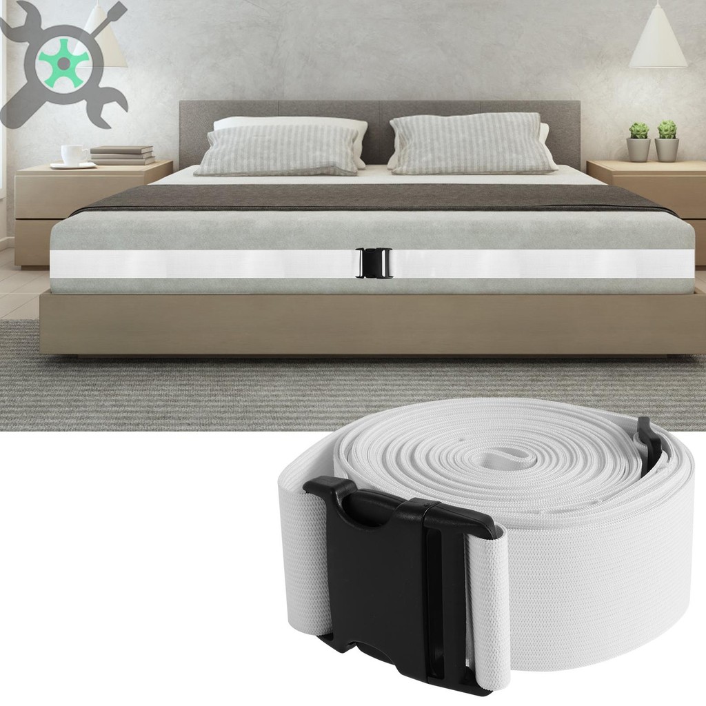 สายรัดผ้าปูที่นอน 8 เมตรยืดหยุ่นแผ่นเตียงยึดสีขาวแผ่นเตียงผู้ถือฟอร์ดผ้าแผ่นเตียงสายรัด ร้านค้า2474