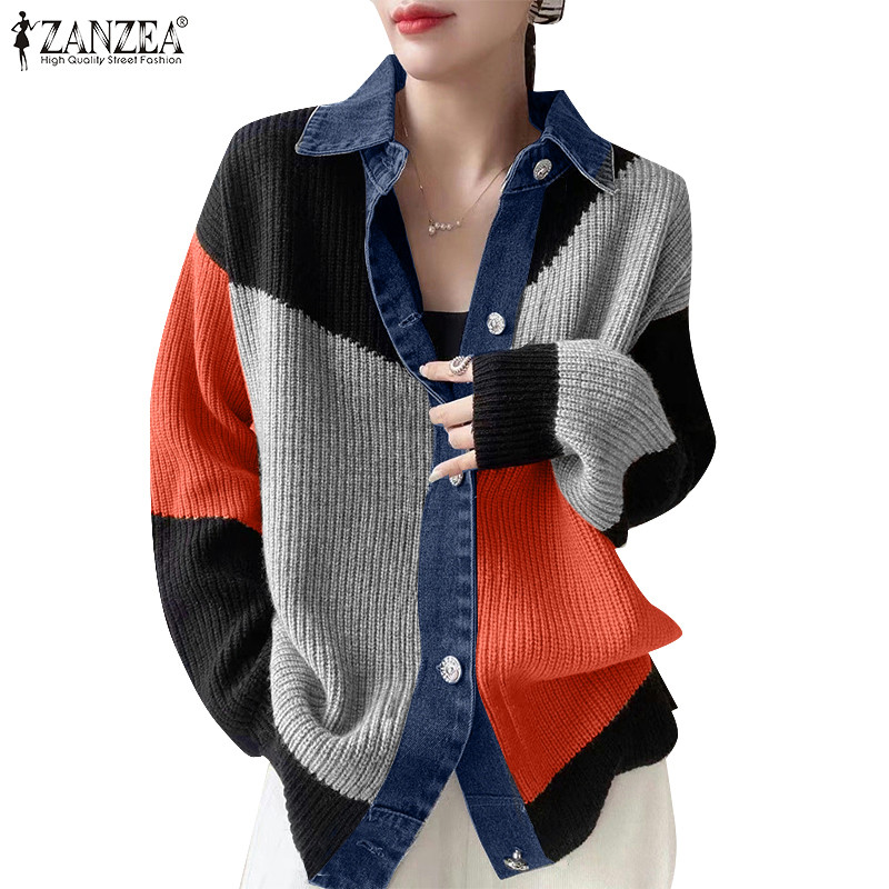 Zanzea ชุดกิโมโนดีไซน์แขนยาวสไตล์เกาหลีสําหรับผู้หญิง