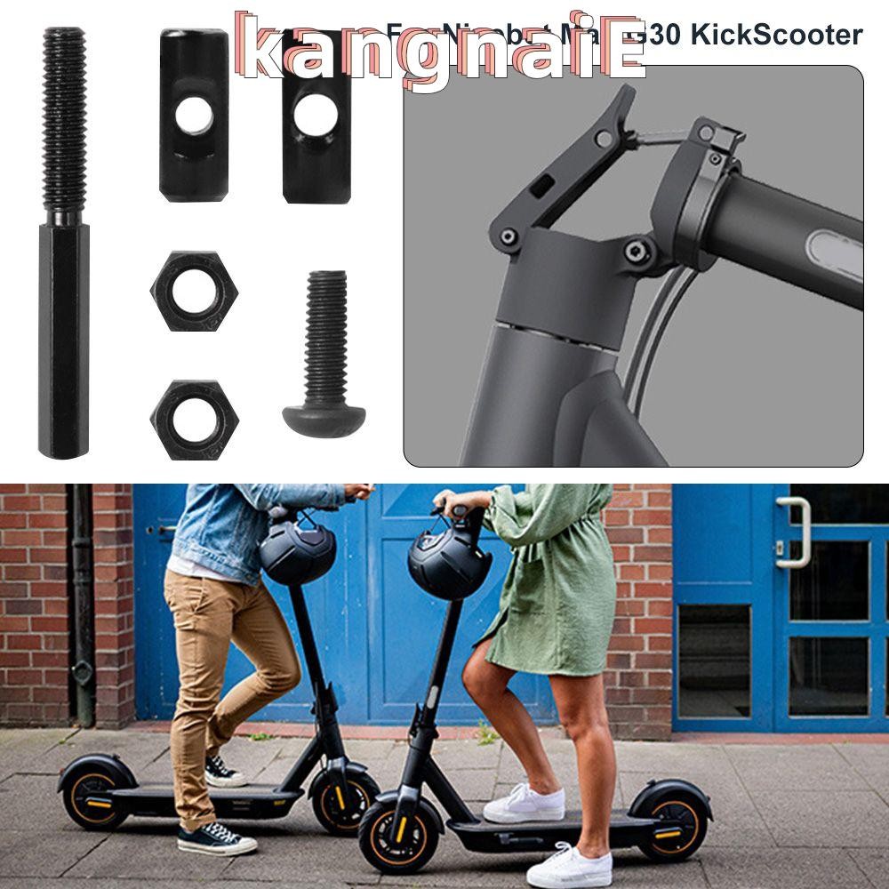 KANGNAI ชุดสกรูล็อคอุปกรณ์เสริมที่ทนทานสกู๊ตเตอร์สีดําสําหรับ Ninebot Max G30/G30D KickScooter