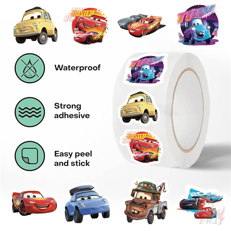 ❉ รถแข่งคิว. สติ๊กเกอร์รางวัลเด็ก ❉ 500 ชิ้น/ม้วน DIY ไดอารี่ Scrapbooking ป้ายซีล Decals