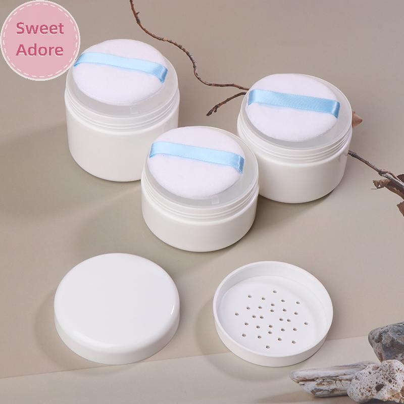 SweetAdore 200/250/300g Loose Case Loose Setting Honey Dispenser Toner Empty Case With Puff Sifter Lid TH