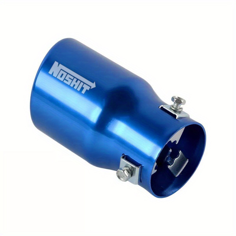 ปลายท่อไอเสียรถยนต์ทรงกลมสีน้ําเงินท่อตรง 63 มม. 2.5 Inlet
