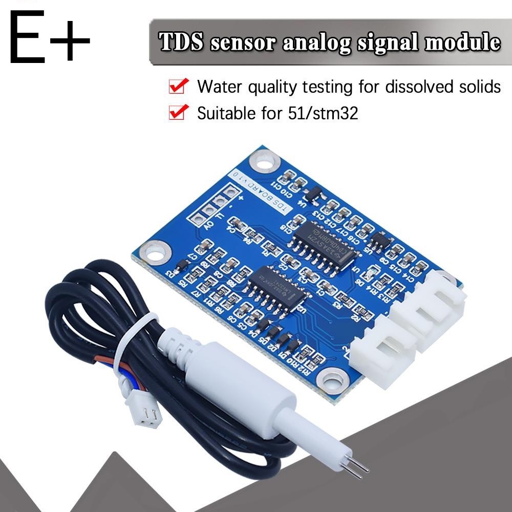 TDS เซนเซอร์โมดูลละลาย Solids Analog สัญญาณที่ละลายน้ําได้ Solid Water Quality Detection DS18B20 อุณหภูมิสําหรับ Arduino 51/STM32