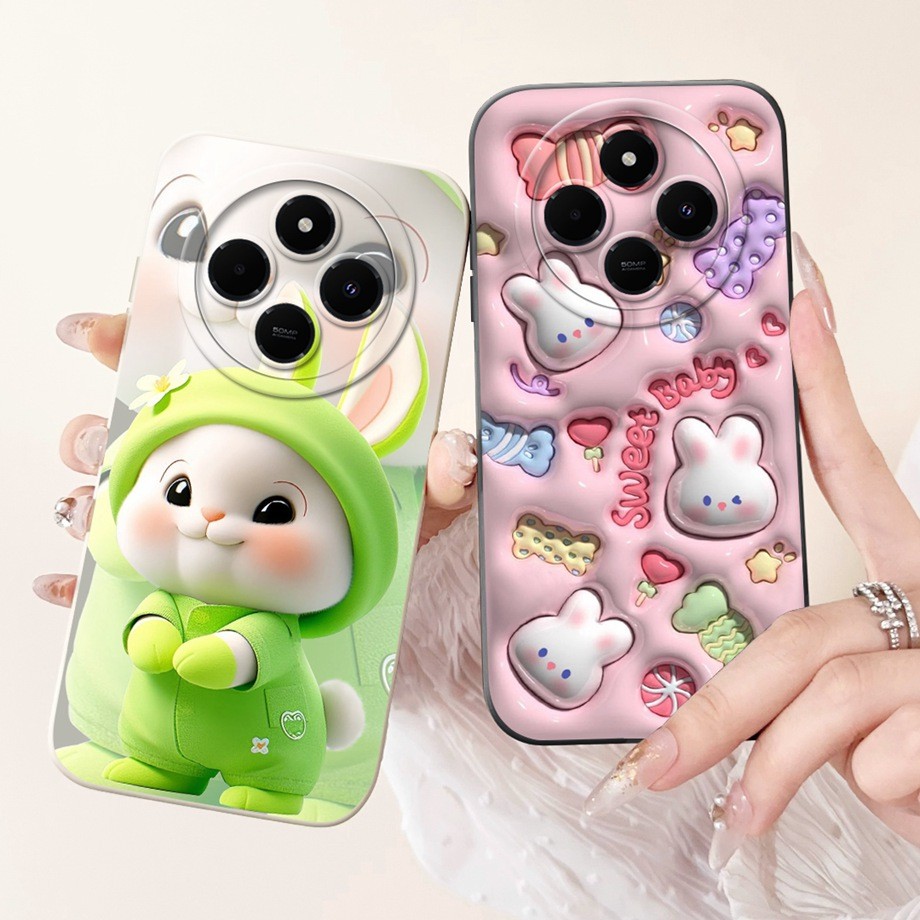 เคสโทรศัพท์สําหรับ Xiaomi Poco C75 ป้องกันกล้องซิลิโคนอ่อนนุ่มน่ารักการ์ตูนพิมพ์สําหรับ Xiaomi PocoC75 C 75 Bumbber Shell
