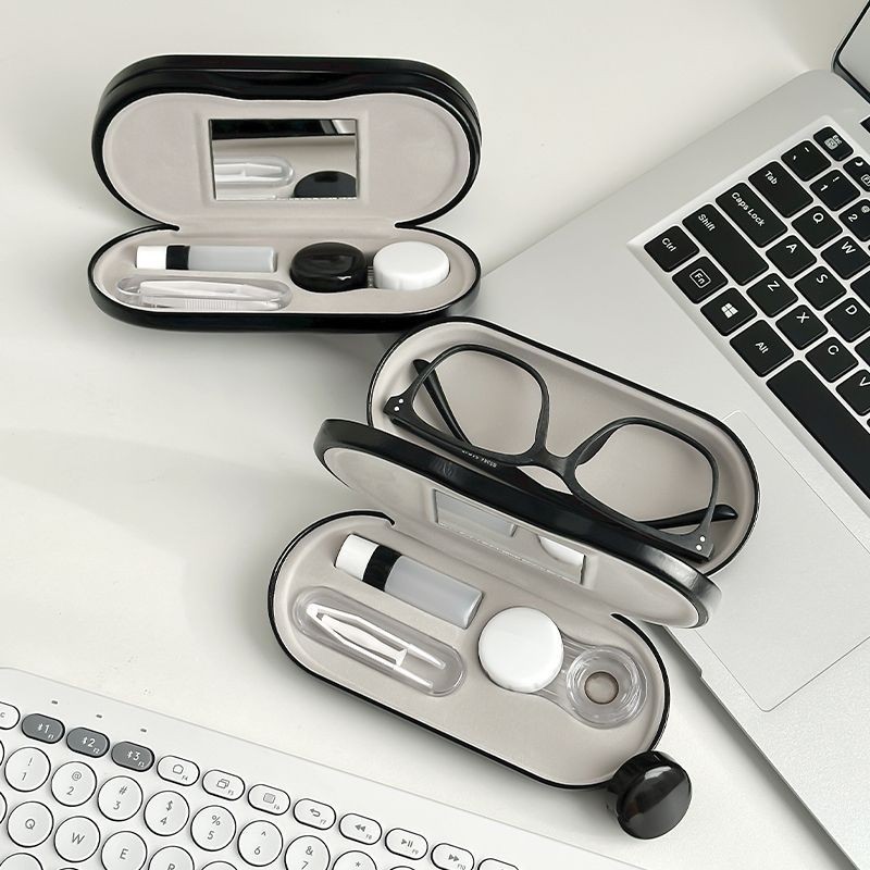 [3998 คอลเลกชันคน] ins สไตล์ Simple Shock-Resistant Compression-Resistant คอนแทคเลนส์สายตาสั้นแว่นตา