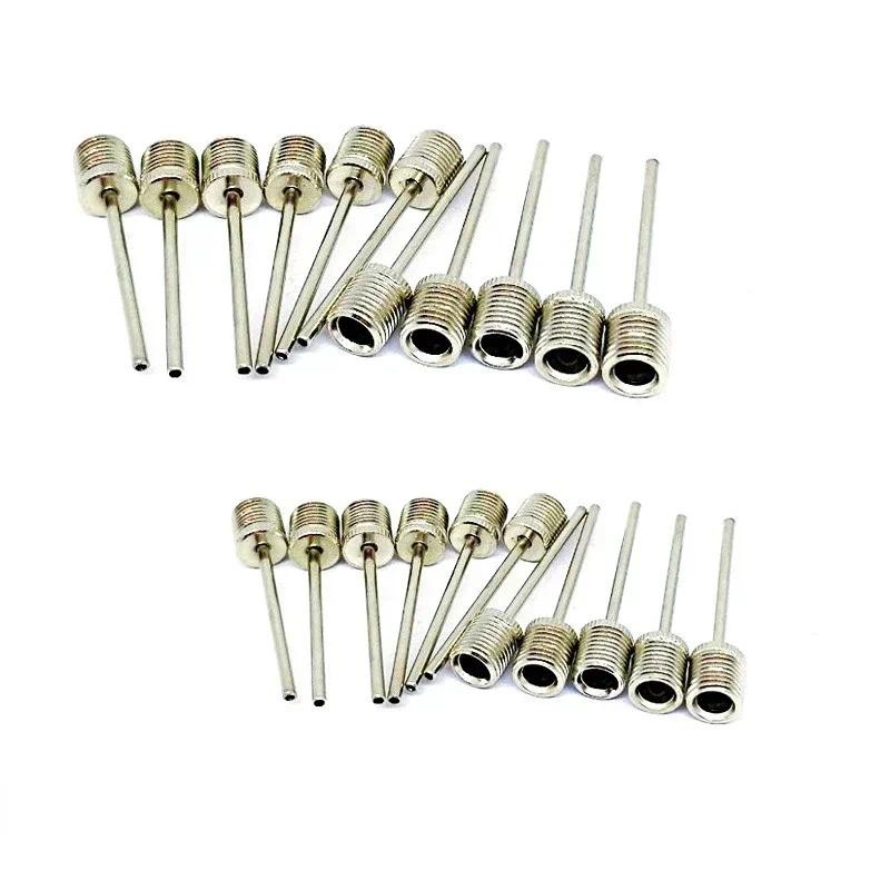 10/20 ชิ้น Ball Air เข็มสแตนเลสปั๊ม Pin บาสเกตบอลปั๊มพองเข็มฟุตบอล Inflatable Air Valve Adaptors หัวฉีด