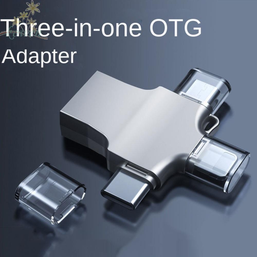 Kowen อะแดปเตอร์ OTG 3 ใน 1, USB 3.0 ประเภท C 3 ใน 1 OTG Converter, ส่งข้อมูลเชื่อมต่อ Micro USB มัลติฟังก์ชั่น USB 3.0 OTG อะแดปเตอร์สําหรับโทรศัพท์/ไดรฟ์ USB/แล็ปท็อป