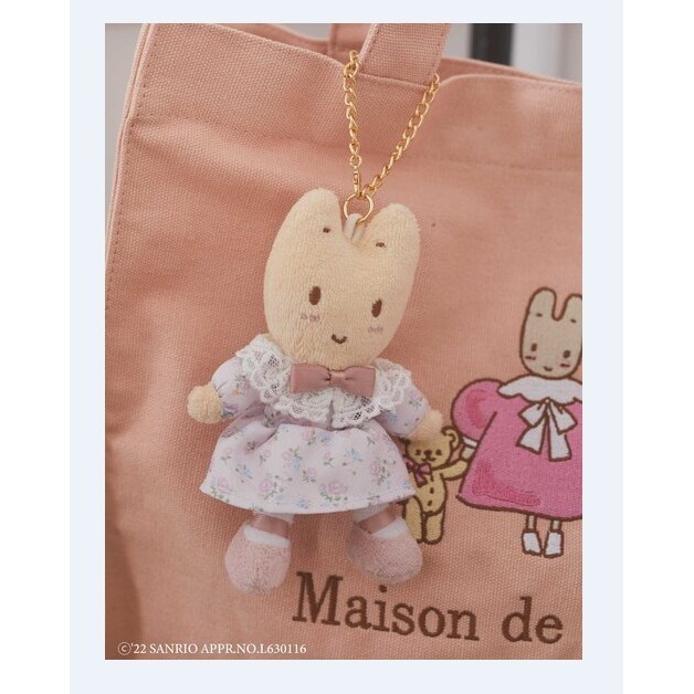 ญี่ปุ่น Maison Cooperation สไตล์ใหม่น่ารัก All-Match จัสมินกระต่ายผ้าใบกระเป๋าสะพายอะนิเมะตุ๊กตาเครื่องประดับ