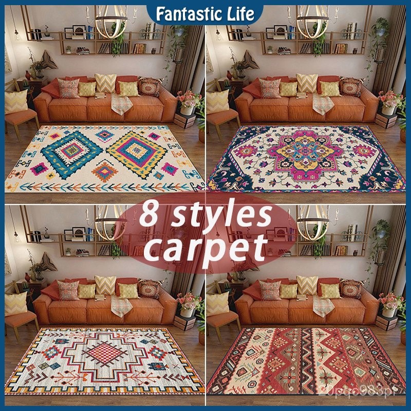 8 Styles Nordic Carpet national style Moroccan Style Bohemian style Retro carpet Home decoration car