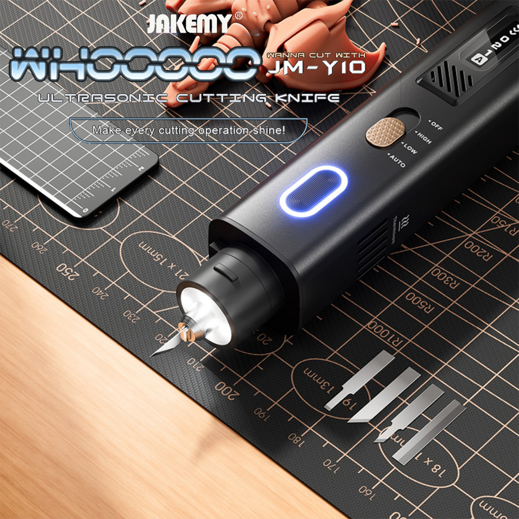 JAKEMY JM-Y10 PRO มีดตัดอัลตราโซนิกสําหรับมีดตัดอัลตราโซนิก DIY 3D การพิมพ์ตัด