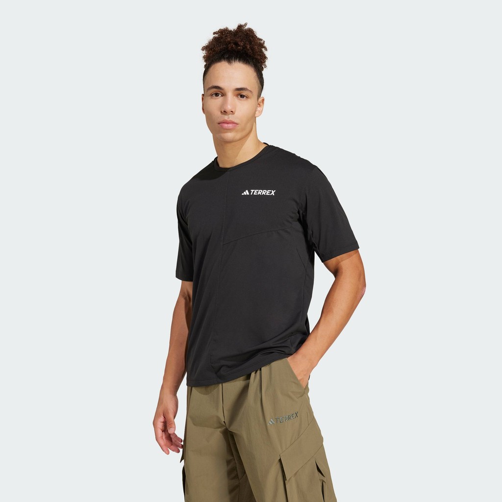 adidas Hiking เสื้อยืด Terrex Multi Climacool ผู้ชาย สีดำ JF4189