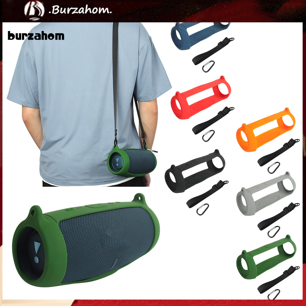 BUR_ เคสป้องกันกระเป๋าป้องกันลําโพงที่รองรับบลูทูธแบบพกพากันน้ําทนต่อแรงกระแทกแบบพกพาสําหรับ JBL Charge 5