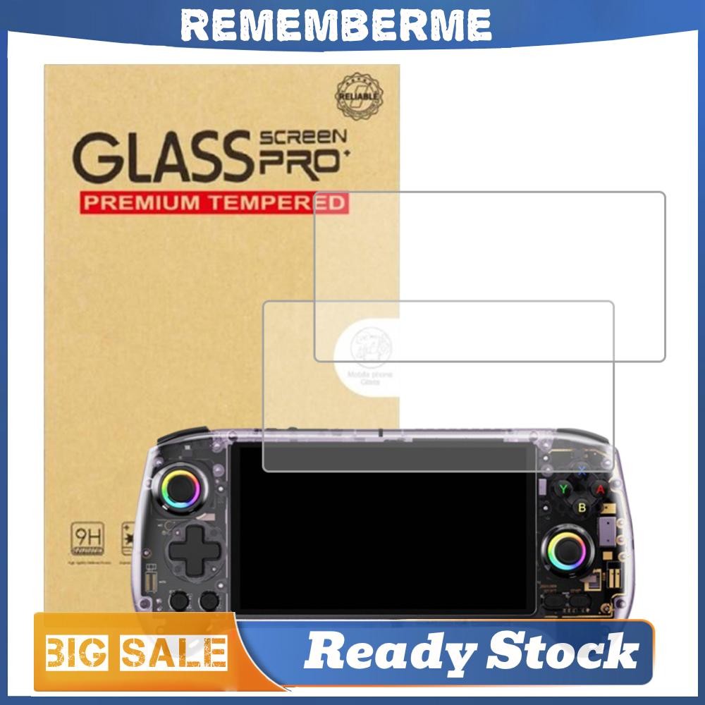 2 ชิ้น 9H HD กระจกนิรภัยป้องกันหน้าจอฟิล์มป้องกันสําหรับ Anbernic RG557