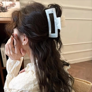 ใหม่! Hairpin Headwear สีหินอ่อนสำหรับผู้หญิง กับ Big Grips ผม Cips
