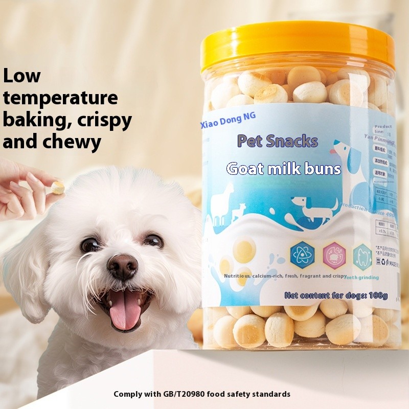 Pet Goat Milk Small Buns Dog Chew Sticks Snacks Cat Small and Medium Dog Training Rewards Large Buck