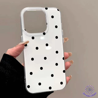 เคสไอโฟน11 เต็มหน้าจอสีสันจุดใหม่ IMD อ่อน สำหรับ iPhone 16 17 AIR 13 11 12 14 15 Pro Max 7 8 16 14 15 Plus XS XR
