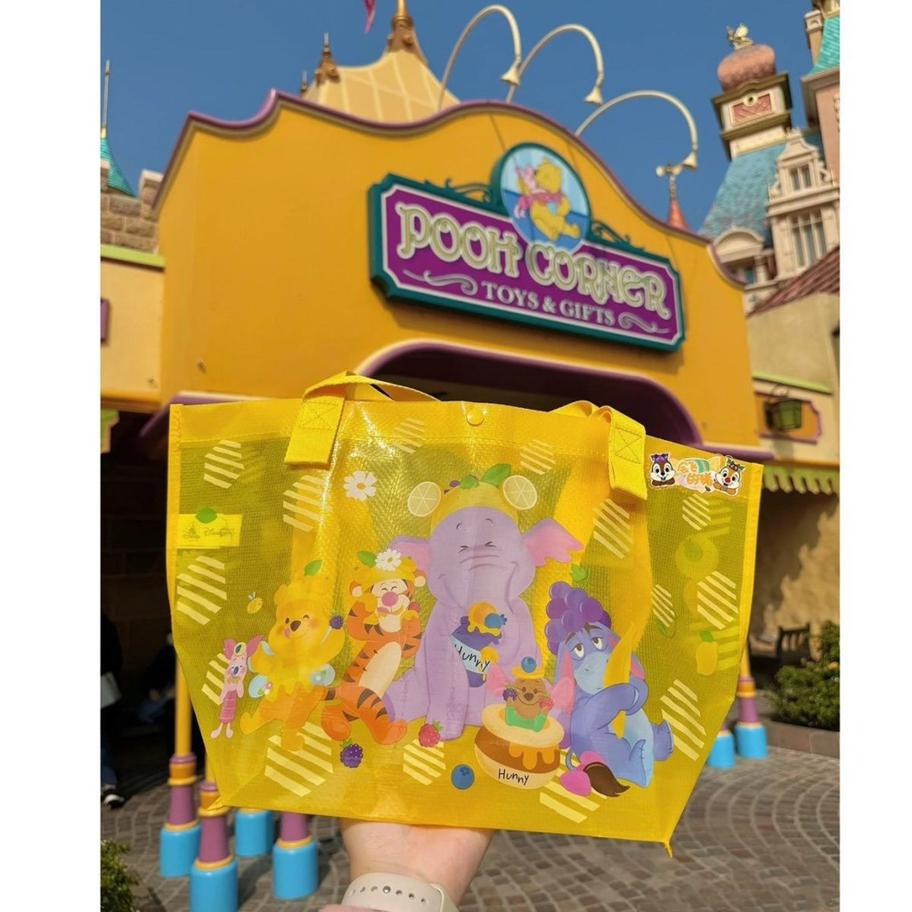 Hong Kong Di Paradise Pooh กระเป๋าว่ายน้ํากันน้ําเหมาะสําหรับ Liner Pooh Shopping Bag เคสป้องกันกระเป๋าเก็บสนับสนุน
