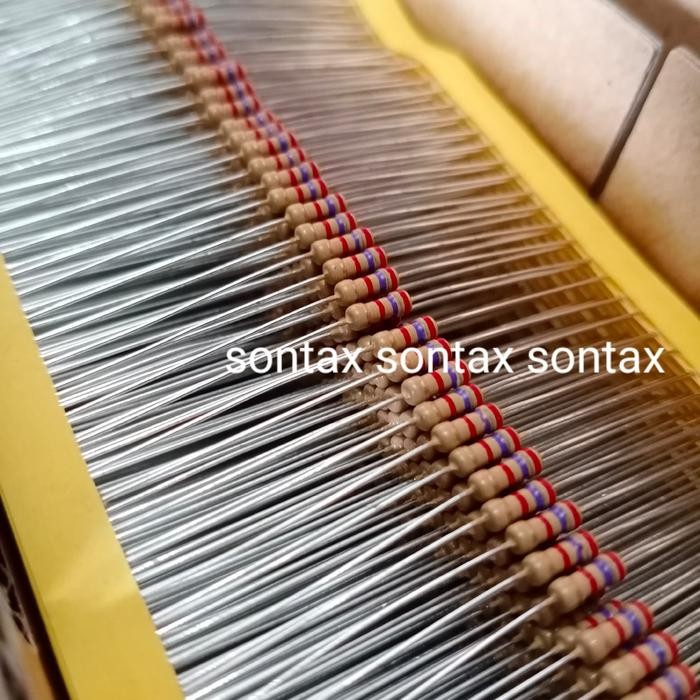 (READ DESCRIPTION!!) 2k7 1/4w 0.25w 5% ตัวต้านทาน werstan taiwan ราง