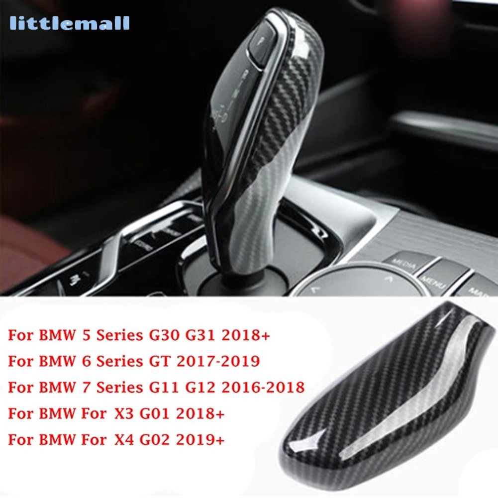 คาร์บอนไฟเบอร์เกียร์ Shift Knob Trim สําหรับ BMW 5 6 7 Series G30 G31G11 G12 LH